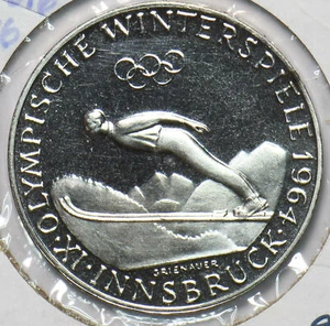 Austria 1964 Silver 50 Schilling proof 292792 combine shipping - Picture 1 of 2