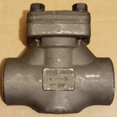 Dsi 2” Check Valve Piston Cast Carbon Steel Socket Weld A105N seat F6 1975 psi - Image 1 of 4