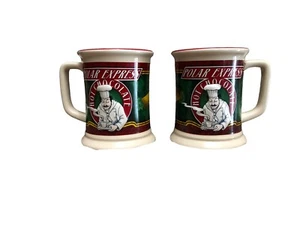 Menge 2 Polar Express heiße Schokolade Kaffee Tee geprägt Koch Weihnachten Becher - Bild 1 von 8