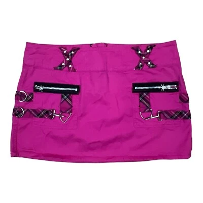 Falda Tripp NYC Rosa Y Negra XL GÓTICA STEAMPUNK Foto 1 de 4