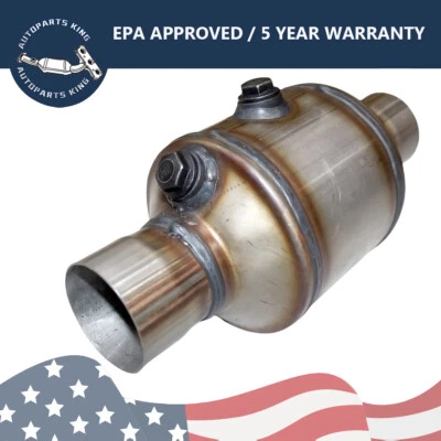 2.5" Universal Catalytic Converters for 2012-2020 Isuzu NPR GAS 6.0L NQR NRR EPA Foto 1 de 4