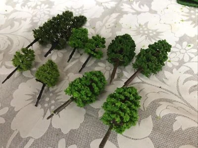 Z Scale   Set Of 10 Trees , Forest, Foliage, Scenery, Multiple Styles Key 10 - Image 1 of 4