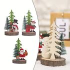 Père Noël artisanat décoration de table ornements en bois pour décoration d'arbre de Noël