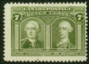 CANADA-1908 - 7¢ QUÉBEC- F ** - Imagen 1 de 2