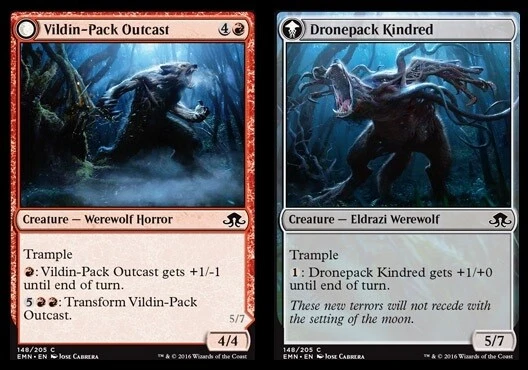 Eldritch Moon - Vildin-Pack Outcast // Dronepack Kindred - Foil - Image 1 of 1