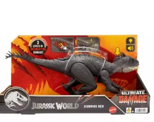 NEU SELTEN MATTEL Jurassic World Ultimate Damage Skorpion Rex Spielzeug Dinosaurier Camp - Bild 1 von 1