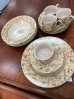 19 Pcs Savannah 222 Fifth 3 Dinner 4 Salad 4 Soup Plates 4 Cups 4 Saucers.