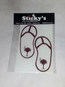 STICKY'S 5 YEAR VINYL DECALS - FLIP FLOP1 (BURGANDY) (19) - Picture 1 of 1