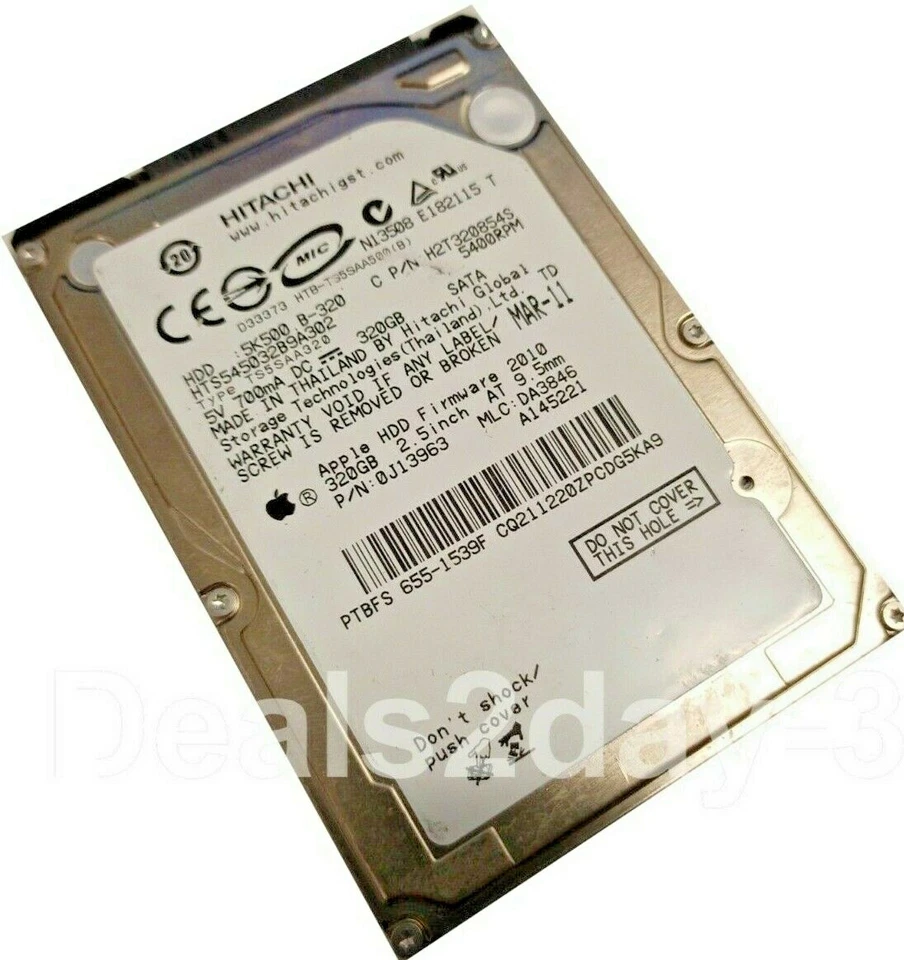 Hitachi 320 GB SATA HTS545032B9A302 Internal 5400RPM 2.5 " Hard Drive - Image 1 of 4