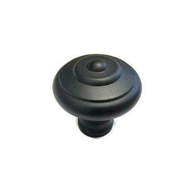 Cast Iron knob - 1 1/8" Black Iron Knob - Cabinet Knob — 第 1/3 张图片