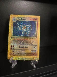 Machamp 8/102 1st Edition Prism HOLO Golden Sticker Vintage Pokémon Card - Picture 1 of 7