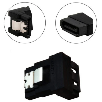 SATA Female to Male 90° Angle Plug Converter Adapter Cable Connector Extender - Image 1 of 4