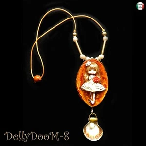 Bambola Gioiello Collana Pendaglio Conchiglia Oro Bigiotteria Amuleto da Donna - Foto 1 di 24