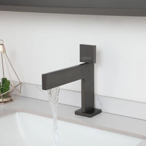 Single Handle/Hole Basin Sink Faucet Gun Metal Bathroom Deck Vanity Mixer Tap  - Picture 1 of 10