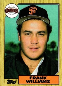 1987 Topps Baseball Card Frank Williams San Francisco Giants #96 - Picture 1 of 2