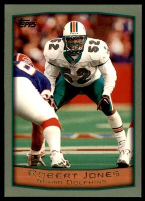1999 TOPPS ROBERT JONES MIAMI DOLPHINS #254 - Image 1 of 2