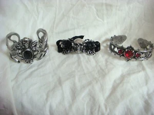 Alchemy Gothic bangles in pewter 3 to choose from - Picture 1 of 15