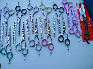 30Days WARRANTY_2 x 5" Hairdressing & Hair Thinning Scissors FREE Hair Shaper - Picture 1 of 19