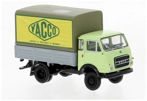 Brekina 34643 OM Lupetto verde GRIGIO telone YACCO HO 1:87 - Foto 1 di 1