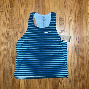Nike Dri-FIT ADV Running Track Singlet Tank Mens Size L DR5814-317 NWT - Picture 1 of 4