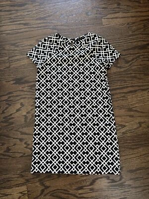 Zara Basic Geometric Pattern short sleeves mini dress, size S - Image 1 of 3