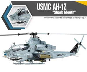1/35 USMC AH-1Z SHARK MOUTH HELICOPTER PLA MODEL DIORAMA CARTOGRAF ACADEMY 12127 - Picture 1 of 13