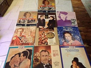 Set of 10 Laserdisc Shirley Temple Snake Pit Julias Caesar House of wax - Picture 1 of 6