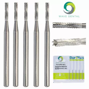 Carburo dental quemadura quirúrgica 557 L vástago largo fisura recta para alta velocidad - Imagen 1 de 16
