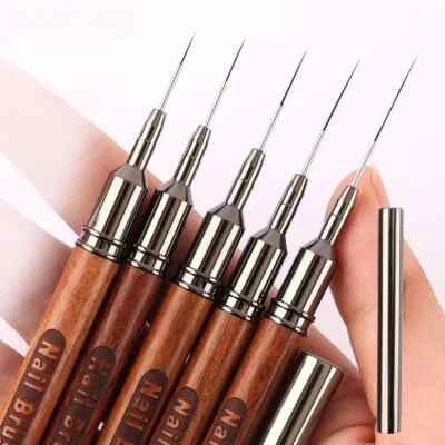 6/9/12/15/18MM Sandalwood Nail Painting Flower Pen Nail Art Pen Brush Nail Tools - Image 1 of 4