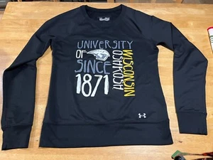 Under Armour manica lunga Università del Wisconsin Oshkosh semi aderente taglia S donna - Foto 1 di 6
