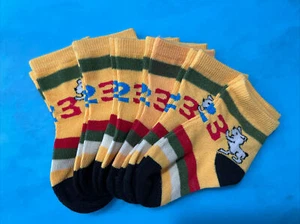 Kids Novelty Colorful White Dog Design Crew Socks Sizes S, 4 to 6 pairs. - Picture 1 of 18
