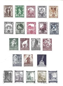 AUSTRIA 1947-1948 JUEGOS SEMIPOSTALES EN 2 PÁGINAS MLH Y USADOS - Imagen 1 de 2
