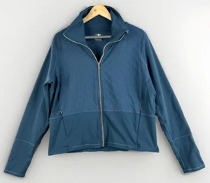 Calia By Carrie Underwood Women's Jacket Zip Blue Quilted Activewear Sweatshirt - Picture 1 of 11