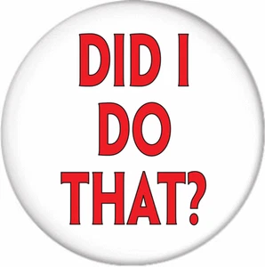 STEVE URKEL DID I DO THAT? FAMILY MATTERS HALLOWEEN COSTUME 3" Pin Back Button - Picture 1 of 2