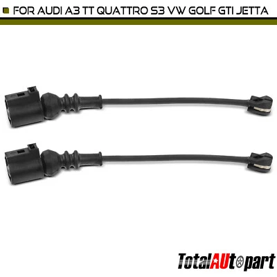 2x Sensor de desgaste de pastillas de freno de disco para Audi A3 S3 TT Quattro Volkswagen Golf delantero Foto 1 de 4
