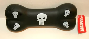 Marvel Comics Punisher Black Squeaky 7" Bone Buckle-Down Dog Play Toy New - Picture 1 of 3