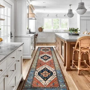 Boho Kitchen Runner Rug - 2x8 Runners for Hallways Washable Non-Slip Runner R... - Picture 1 of 8