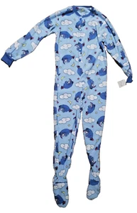 Disney Women's Eeyore Cloud Moon Footed Pajamas One Piece Cute Small NEW W TAGS - Picture 1 of 5