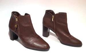 Alex Marie Women’s Leather dark Brown Zip Up Ankle Boots Size 10 womens - Picture 1 of 8