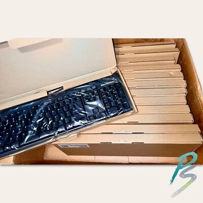 Lot of 13 Brand New Key Tronic K2805 USB Wired Standard Keyboards KT400U2 - Image 1 of 4