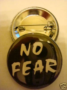 ** NO FEAR ** BUTTON Badge 1-1/4" Xgames w/Pinback NEW - Picture 1 of 1