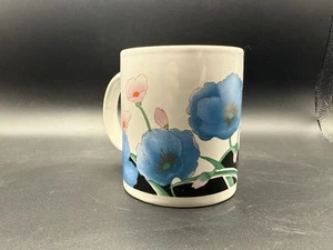 Vintage Blue and Pink Flower Mug - Picture 1 of 3