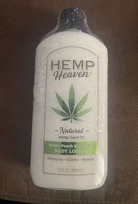 Hemp Heaven  White Peach And Jasmine Body Lotion ￼12 FL. OZ.  - Image 1 of 2