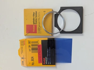 Kodak Gel Filter Frame Holder + Kodak 80A Filter - Image 1 of 4