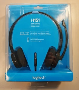 Casque Stéréo avec micro ( Stereo headset ) Logitech H151 Jack 3,5mm neuf - Photo 1/12