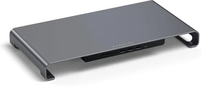 USB C Hub Monitor Stand for Desk with USB-C Data Port, 3 USB 3.0 Ports, Micro... - Image 1 of 4