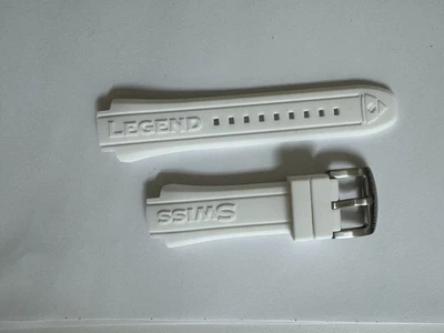 Ladies Swiss Legend Neptune  Silicone/Rubber  White band strap - Image 1 of 2