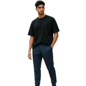 90 Grad by Reflex Jogginghose Herren L (W32-34)blau/elstc Bund+Drwstrng/Reißverschlusstaschen - Bild 1 von 14