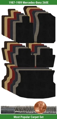 Juego de alfombrillas Ultimat personalizadas para Mercedes-Benz 260E 1987-1989 (5 piezas) #XI5 Foto 1 de 4
