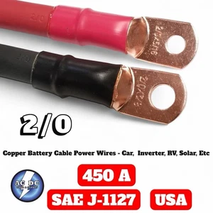 2/0 AWG 00 Gauge Copper Battery Cable Power Wire AUTO, Inverter, RV, Solar - Picture 1 of 6